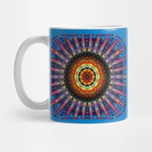 Psychedelic Kaleidoscopic Mandala Design Mug